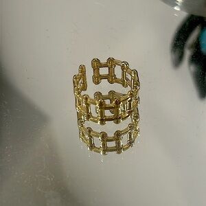 Elegant 18k gold ring, waterproof jewelry,sweat proof,tarnish free,adjustable